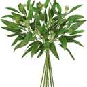 9Pcs Artificial Eucalyptus Stems Willow Eucalyptus Leaves, 18.5" Fake Greenery Stems for Vase, Green Plants Artificial Decor for DIY Bouquets, Arrangements, Centerpieces, Home, Wedding, Faux Greenery