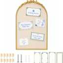 OWLKELA Cork Board, 24.6 x 15.7 Inch, Gold Framed, 24" x 36"
