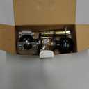 BESTTEN Keyed Entry Door Knob, Entrance Door Lock, Standard Ball, All Metal, Matte Black