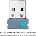 Universal Pairing Receiver Replacement for Dell WR221 WR221, USB Receiver, W126326704 (WR221 WR221, USB Receiver, 14.2 mm, 19.9 mm, 6.6 mm, , Titanium)