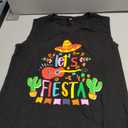 Cinco De Mayo Shirts for Women Fiesta Tank Tops Funny Mexican Party Tshirt Sombrero Graphic Sleeveless 5 De Mayo Tees, Medium