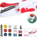 Handheld Sewing Machine, Mini Portable Electric Quick Sew Sewing Machine For Beginners Adults, Easy To Use Suitable for Sewing Fabrics, Clothes, Cutains, Family Travel, DIY