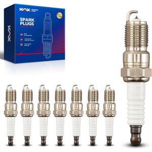 6962,BKR6E Spark Plug,KAX Standard Spark Plugs 8 Pack Fit for LeSabre, Explorer, Escape, F150, Century, Impala, Expedition, Grand Marquis, S10, Crown Victoria, DeVille, Grand Prix, Mustang, Blazer
