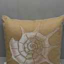SARO LIFESTYLE Neptunian Collection Down Filled Shell Throw Pillow/, Shell, 20" (5443)