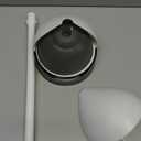 Clorox Toilet Plunger with Hideaway Holder Caddy Heavy-Duty Compact Design with Non-Skid Rubber Base for Bathroom Convenient Storage Toilet Unclogger, 6.5x19.5-Inch, White