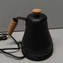 Bodum 27oz Bistro Gooseneck Electric Water Kettle, Pour Over Coffee & Tea, Stainless Steel, Matte Black (0.8 Quarts)