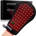 Viconor Red Light Therapy Device for Hands, Infrared-Light-Therapy-Gloves Finger Wrist, Led Near Infrared Carpal Tunnel (Black2)
