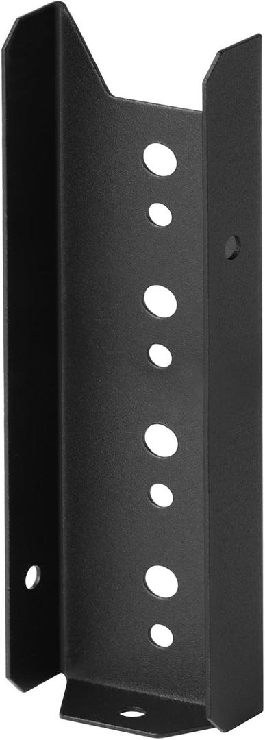 19 Pcs 2x6 Fence Bracket for Wood Rail,Deck Rail Post Mount Connectors,18 Gauge,Black