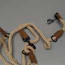 Mile High Life Dual Dog Leash, Double Dog Leash, 360 Swivel No Tangle Walking Leash, Hands Free Leash w Leather Tailored Connection, Double Rope Leash for Two Dogs (Dark Brown, 8FT)