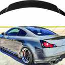 Rear Trunk Spoiler Compatible with 2008-2015 Infiniti G37 Q60 Coupe, Duckbill Spoiler Fits for 08-15 2 Door, High Kick Spoiler Wing Lip (Glossy Black)