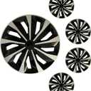 16 inch Hubcaps ABS Replacement for Steel Wheel（Non-Alloy） Snap-on Set of 4, 16-inch standard