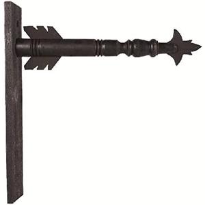 Decorative Hanging Sign 17.5 Inch Black Wood Arrow Holder