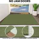Washable Area Rug 6x9 Non Slip Rubber Backed Rugs for Living Room, Dining Room Rugs Bedroom Rug, Woven Indoor Floor Carpet for Living Room Nursery Office, Olive Green/Earthy Green