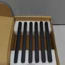 Goo-Ki 6 Pack 5 Inch Matte Black Cabinet Pull Handle – Decorative Grooved Texture & Non-Slip Grip for Farmhouse/ Industrial Cabinetry