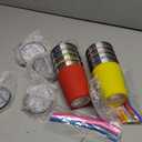 8 Pack Kids Cups with Straws Lids Spill Proof Toddlers Tumbler with Colorful Silicone Sleeves Reusable Kids Stainless Steel Smoothie Cups with Lids for Cold & Hot Drinks -12oz