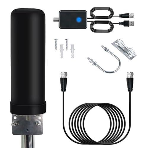 TV Antenna for Smart TV Indoor and Outdoor, Digital Indoor HD Antennas with Strong Magnetic Base, Easy Installation, Long Range Reception for Local Channels 4K 1080P, 33ft Long Cables