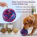 Ablechien Snuffle Ball for Dogs, Sniffle Interactive Treat Toy, Washable Puppy Treat Toy, Foraging Puzzle Ball Toy, Mind Games for Dogs, Enrichment Dog Toys