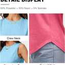 KKJ 2 Pack Womens Tank Tops Workout Tees Spring Summer Clothes Fashion Outfits Crew Neck Sleeveless Loose Fit Casual Shirts (XL)