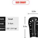 4 x Kids Soccer Shin Guards with Sleeves, Youth Shin Guards for Boys & Girls, Soccer Shin Pads with Insert Pocket, Lightweight Breathable & Shockproof Protection for Training & Games