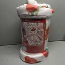 Jay Franco Strawberry Shortcake Queen Comforter Set - 7 Piece Bedding Includes Sheet Set & Pillow Covers - Super Soft Pink & White Kids Bedding