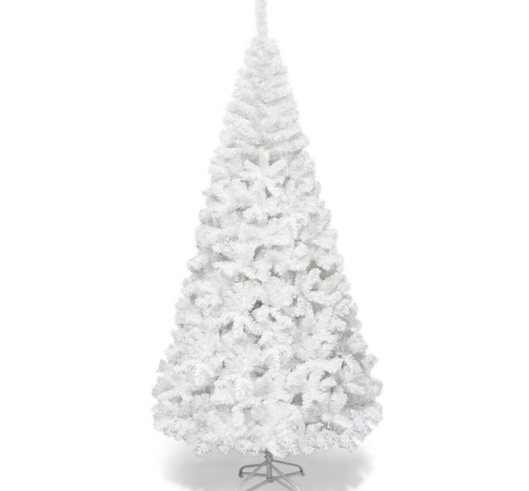 7 ft. Artificial PVC Christmas Tree with Stand White