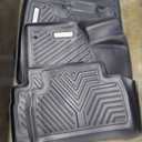 YITAMOTOR Floor Mats Compatible for 2021-2023 Hyundai Santa Fe Includes 2 Rows and Cargo Liner Set,TPE All-Weather Floor Mat Set Liners, Black