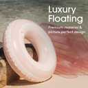 FUNBOY Giant Pink Ring 48'' Tube Float, with Integrated Cup Holder, Perfect for a Summer Pool Party, Large