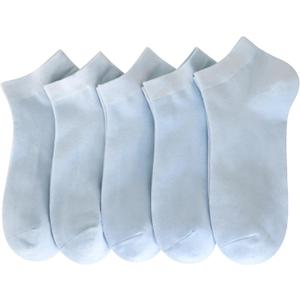 SERISIMPLE Women Viscose Bamboo Ankle Socks Low Cut Thin Sock Lightweight Pastal Color Soft Sock 5 Pairs