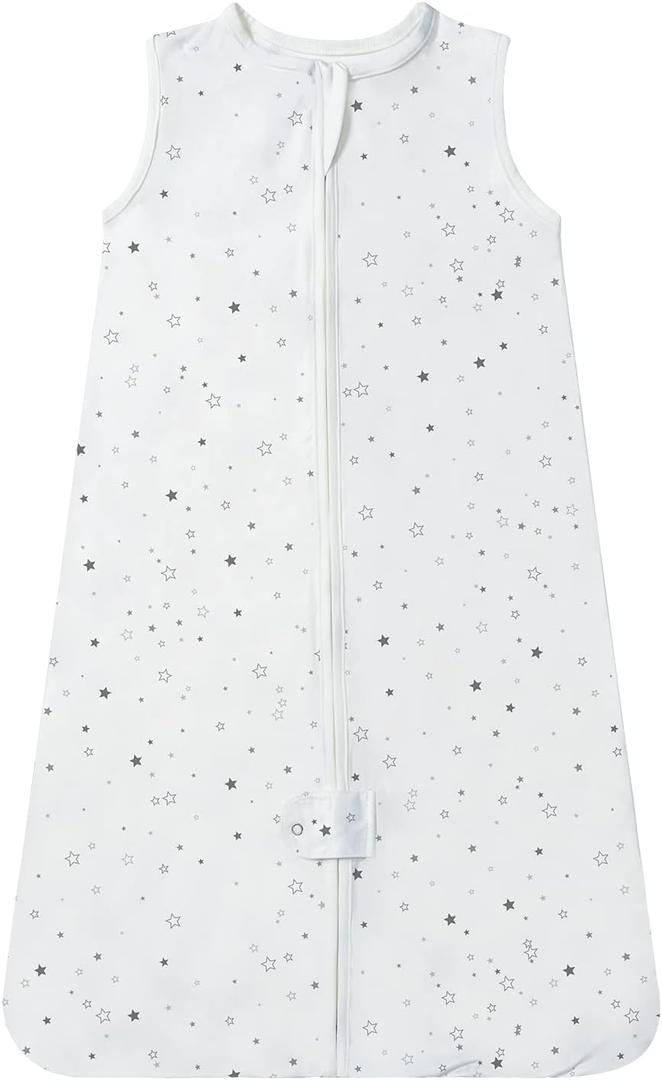 TotAha Toddler Sleep Sack 1.0 TOG, Soft Quilted Wearable Blanket Baby Sleeping Bag with 2-Way Safe Zippers for All Seasons (Greystar)