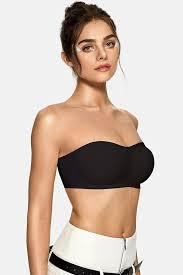 Vertvie Wireless Strapless Bra(Black,S)