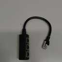 Ethernet Splitter 1 to 3 Network Adapter, RJ45 Network LAN Ethernet Adapter Cable for Computers, Suitable Super Cat5/ 5e/ Cat6/ Cat 7/ Cat 8, Compatible with ADSL, TVs, Set-top Boxes, Routers