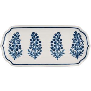 Mud Pie Bloom Print Everything Tray; 4" x 9"