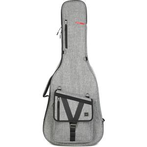 Gator Cases Transit Series Lightweight Acoustic Guitar Gig Bag with Backpack Straps and Rubberized Base, Light Grey Exterior (GT-ACOUSTIC-GRY)