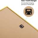 upsimples 18x24 Picture Frame Gold 3 Pack, Scratch-Proof Poster Frames 18 x 24 for Photo Gallery - Slide-In Strips, Horizontal or Vertical Wall Mounting