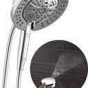 Delta Faucet 7-Setting In2ition 2-in-1 Dual Shower Head with ProClean Spray, Hose, 2.5 GPM (Lumicoat Chrome)