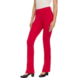 ZayWay Women's Stretch Bootcut Dress Pants with Pockets - Wear to Work - Ponte Treggings, L