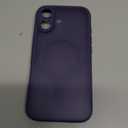 TOCOL for 17Case, Full Camera Protection, Built-in Magnetic Ring, Compatible with Magsafe Charger, Drop Protection, Translucent Matte Phone Case for 17 6.3 inch (Midnight Purple)