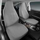 Road Comforts Car Seat Covers for Front Seat, High Back Heavy Duty Breathable Flax Seat Protector, Airbag, Not Seat Belt Compatible, Washable Seat Cover Fits for Most Cars, Trucks, SUVs, Vans (gray)