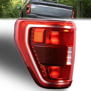 Tail Light with Blind Spot Compatible With 2021 2022 2023 Ford F150 Left Driver Side Taillight Rear Brake Lamp Halogen Type Without Bulb # ML3Z13405C (Module NOT Included)