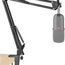 SoloCast Boom Arm Mic Stand, Adjustable Suspension Boom Scissor Arm Stand for HyperX SoloCast Gaming Microphone by SUNMON