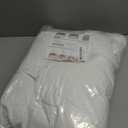 MIULEE 18x18 Pillow Inserts,Set of 2 Down Feather Throw Pillows for Couch Sofa Bed, Decorative Fluffy Throw Pillow Inserts Cotton Fabric,White