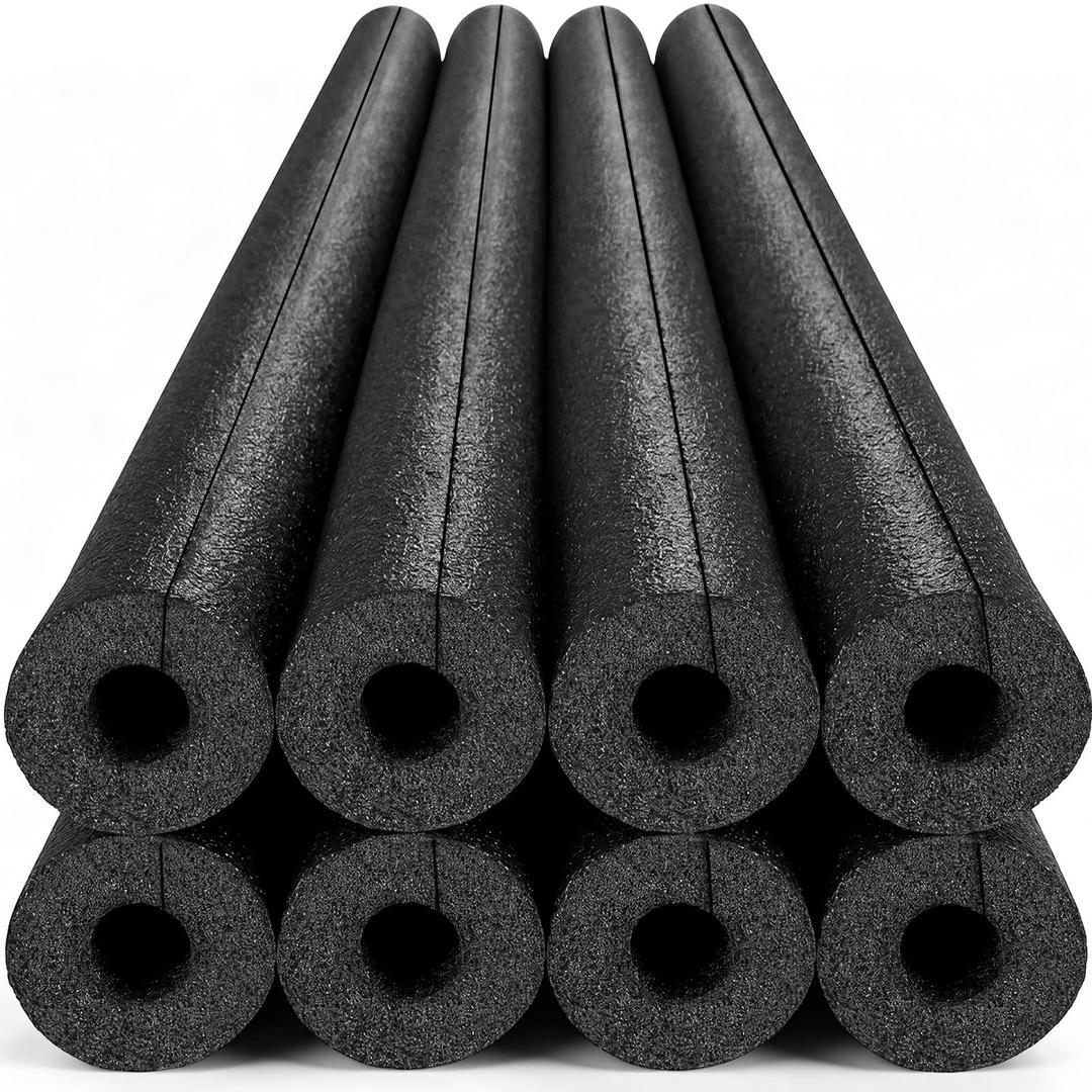 Pangda 8 Pack Pool Noodles Foam Pre Slit,48 Inch,Black