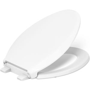 KOHLER CACHET Nightlight Soft Close Toilet Seat Elongated, ReadyLatch, Grip-Tight Hardware, White