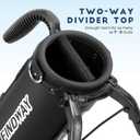 Findway Golf Stand Bag, Upgraded Par 3 Golf Bag Pitch n Putt Small Golf Bag with Ball Holder and Cooler Bag, Lightweight Golf Carry Bag for Men Women