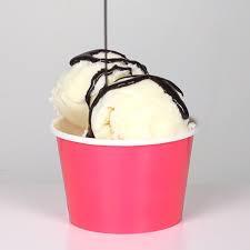 Umigy 60 Pcs Paper Ice Cream Cups 9 oz Disposable Dessert Bowls Snack Paper Cups Soup Bowls Party Supplies for Hot or Cold Food Party Supplies (Baby Pink)