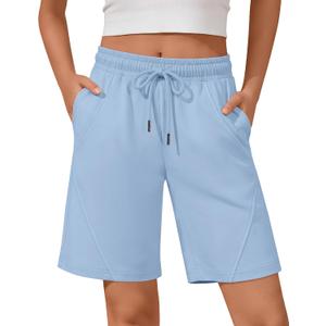 Girls Bermuda Shorts Wide Leg | Knee Length, Wide Leg, Baggy, Drawstring, High Waist, 2 Pockets, Sweat Shorts, Casual, Summer, for Girls 5-14Y, Kids, Play