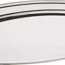 Winco OPL-18 Stainless Steel Oval Platter, 18-Inch by 11.5-Inch