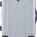 Travelers Club Chicago Hardside Expandable Spinner Luggage, Silver, 20" Carry-On