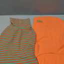 KYEESE 2Pack Dog Sweater Turtleneck Dogs Clothes Stretchy Pets Clothes Soft Pet Sweatshirt Pullover Dog Sweaters for Small Dogs Male Warm Pet Coats (X-Large (19-27lbs), 5# Stripe+Orange)