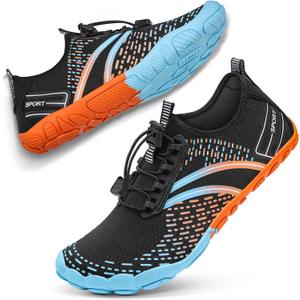 ATHMILE Hiking Barefoot Water Shoes for Women Men Beach Swim Aqua Pool River Quick Dry Athletic Wide Toe Outdoor Sport Kayaking Boating Rock Climbing Yoga Lake 8.5 Women/7 Men